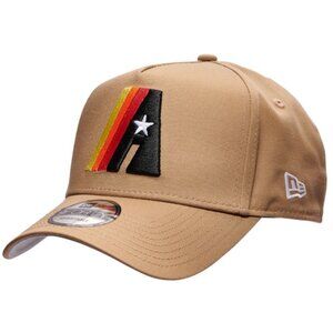 Houston Astros New Era 9Forty A-Frame SnapBack Adjustable Khaki Tan Hat Cap NWT!